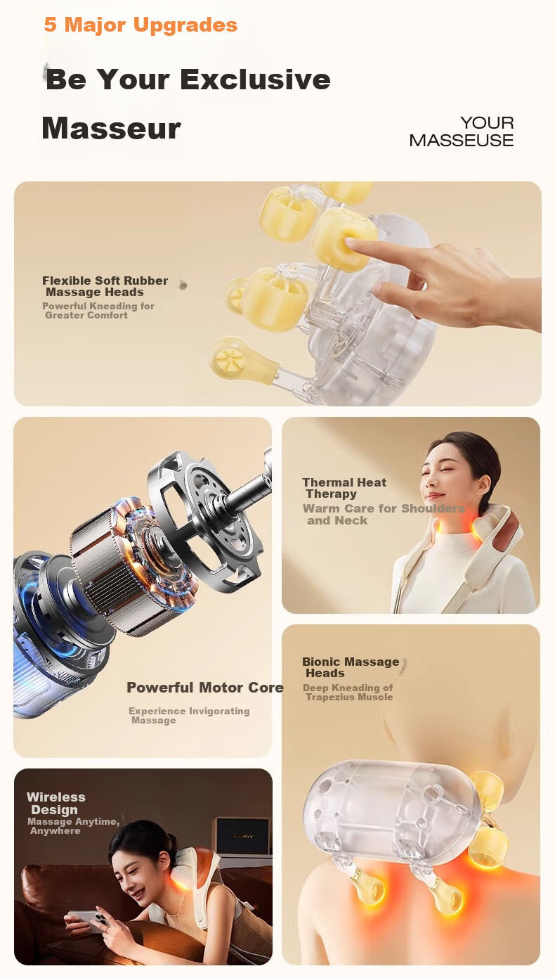 SUPOR [Mid-Autumn Festival Gift] Neck Massager Shoulder And Neck Massage Device Trapezius Muscle Shoulder Neck Back Office Gadget Practical High-End Birthday Gift for Parents Elderly 8