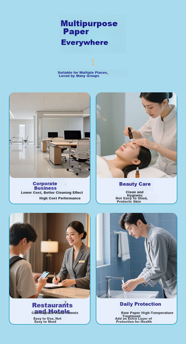 Qiao Dongfang Medical 2-Ply Hand Wipes 200 Sheets * 6 Packs Hanging Kitchen Hospital Commercial Dry Hand Paper Towels Full Box 11