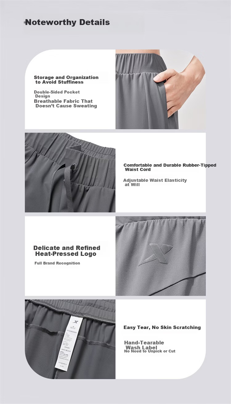 Xtep Sun Protection Casual Outdoor Loose Fit Women's Pants 70