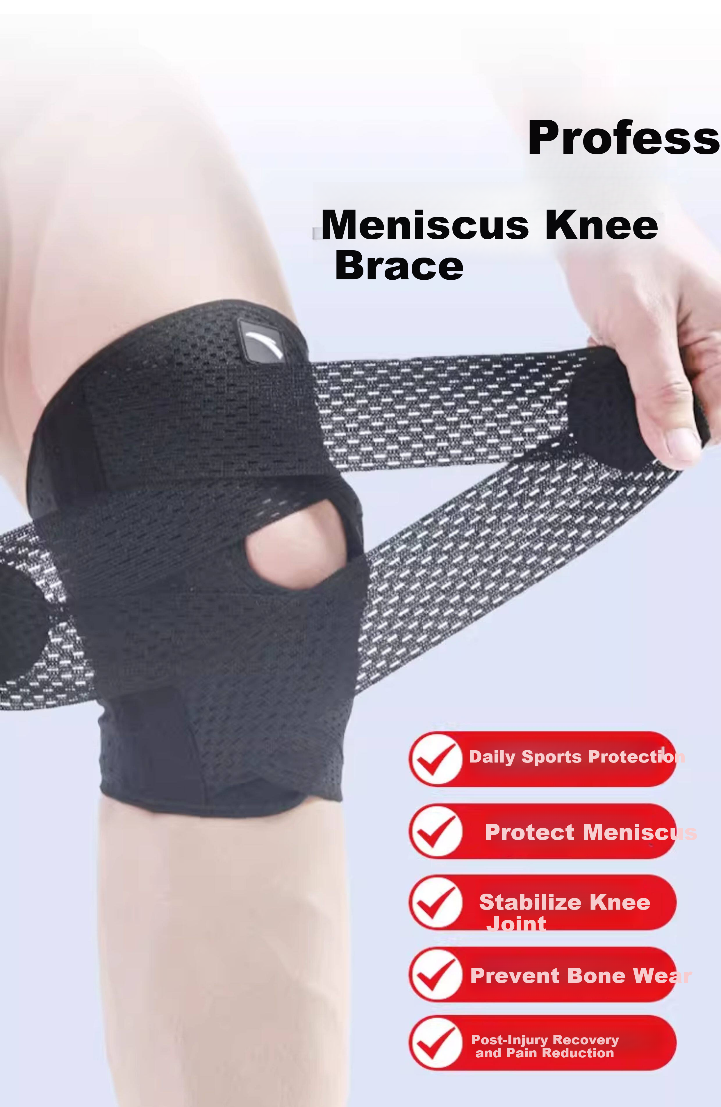 Anta Knee Brace for Meniscus Injury Sports Joint Knee Synovitis Ligament Effusion Special for Mountaineering Basketball Badminton Running 2