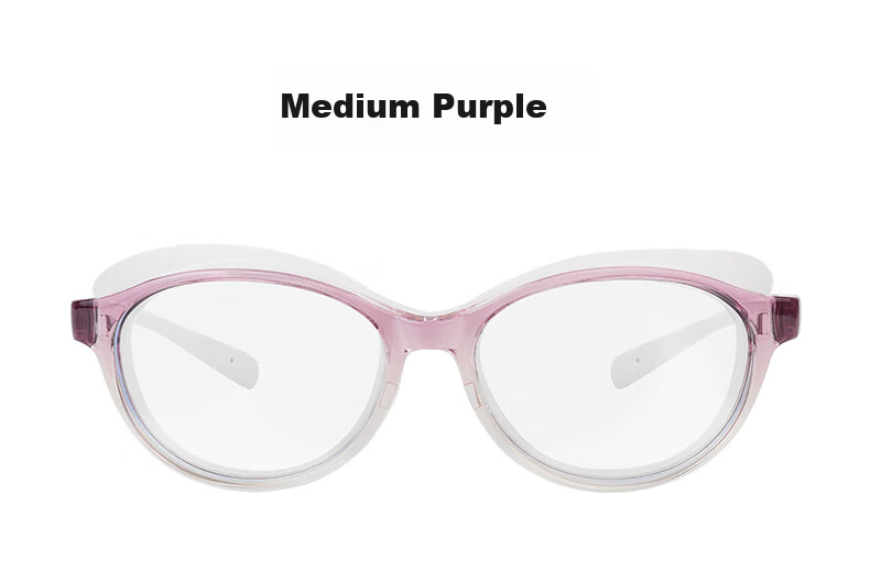 Runzhi Japan Post-Surgery Protective Glasses for Wet Room [Purple 608GPU] Antibacterial Silicone Ring Wet Room Glasses 9