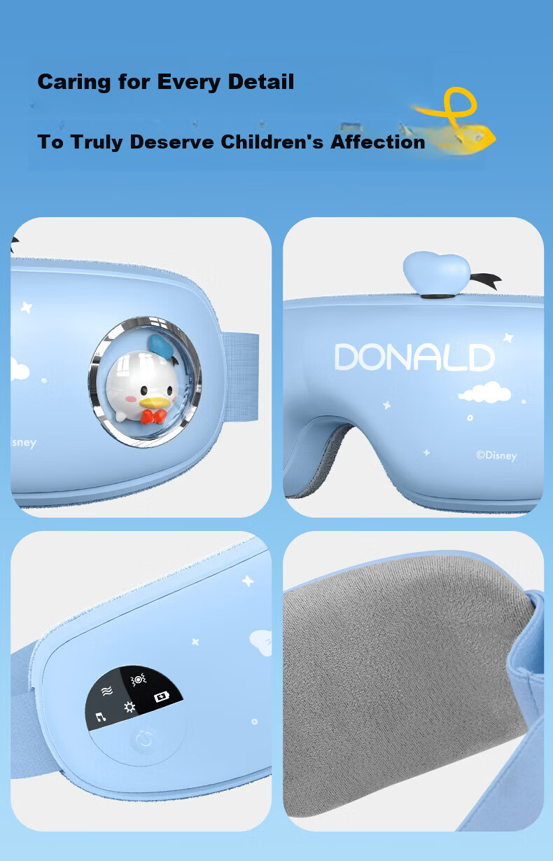 Disney Donald Duck Eye Massager Boys Birthday Gift for Children 10+ Practical Eye Massager for 12-15 Year Olds Elementary and Middle School Boys Children's Day Gift 16