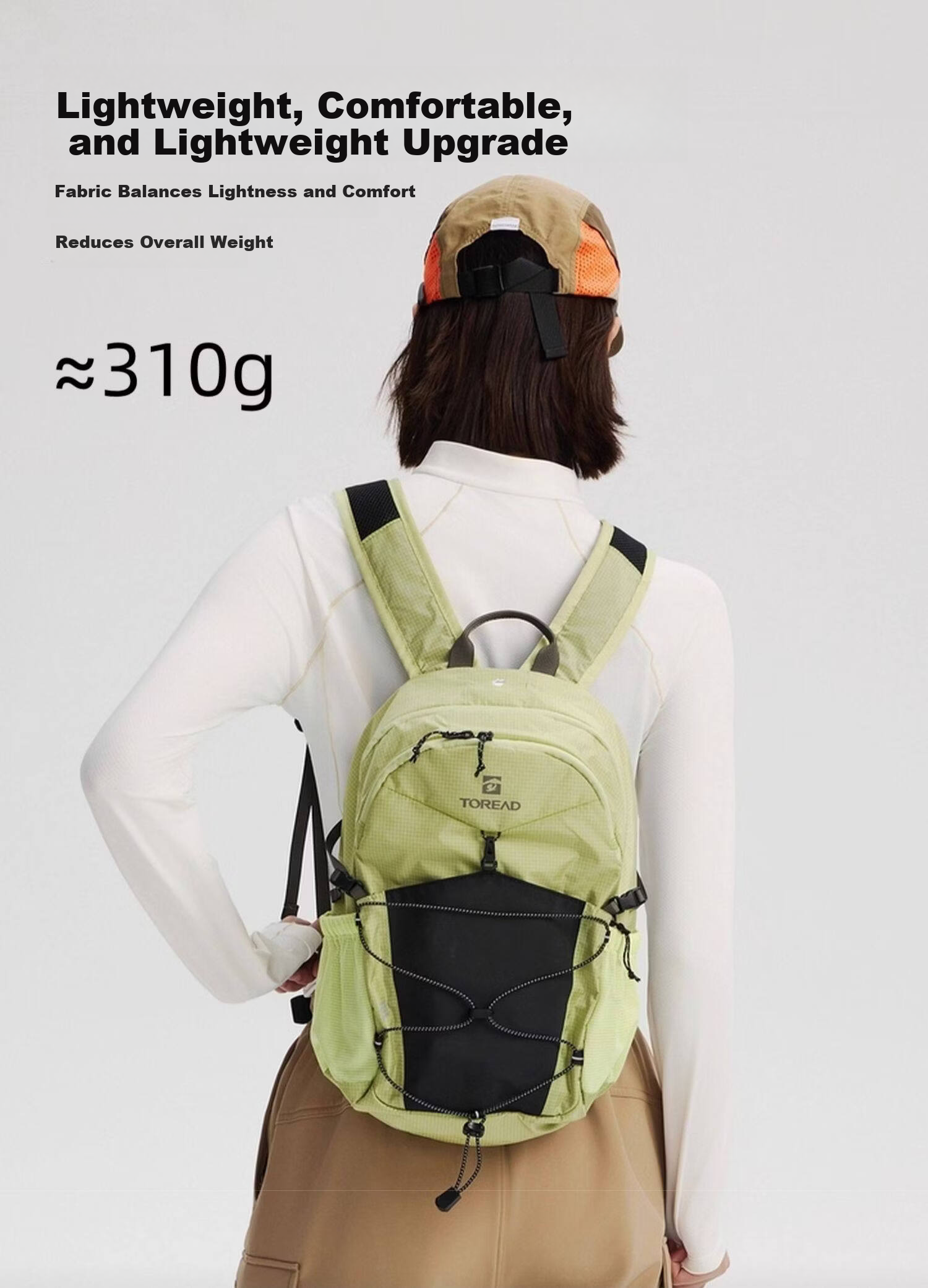 TOREAD Yunye Hiking Backpack Outdoor Commuter 15L Small Capacity Hiking School Bag Mountain Shadow Gray 4