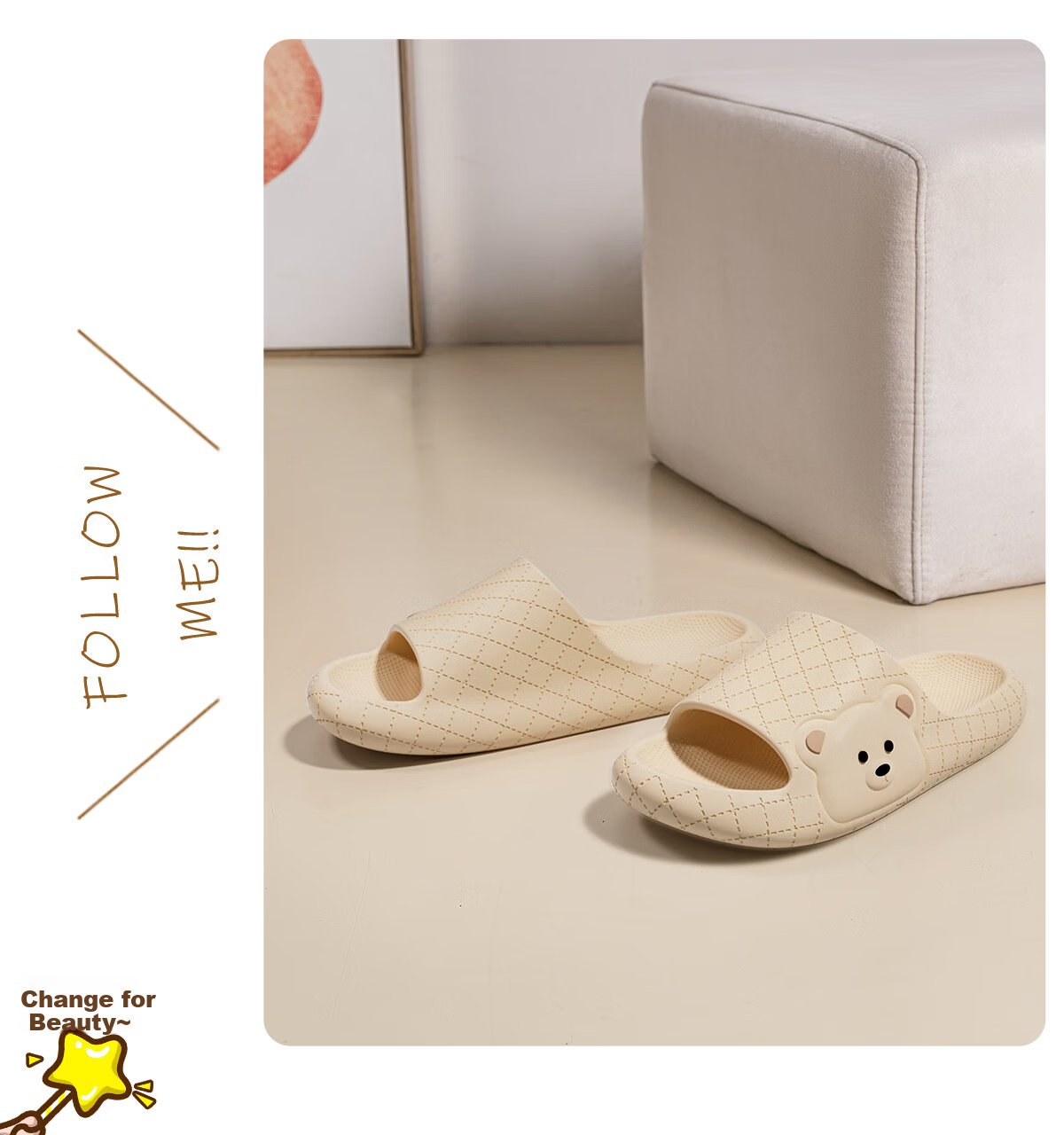Lidani Men's Indoor Bathroom EVA Slippers Couple Wedding Home Cute Slippers for Men and Women 16