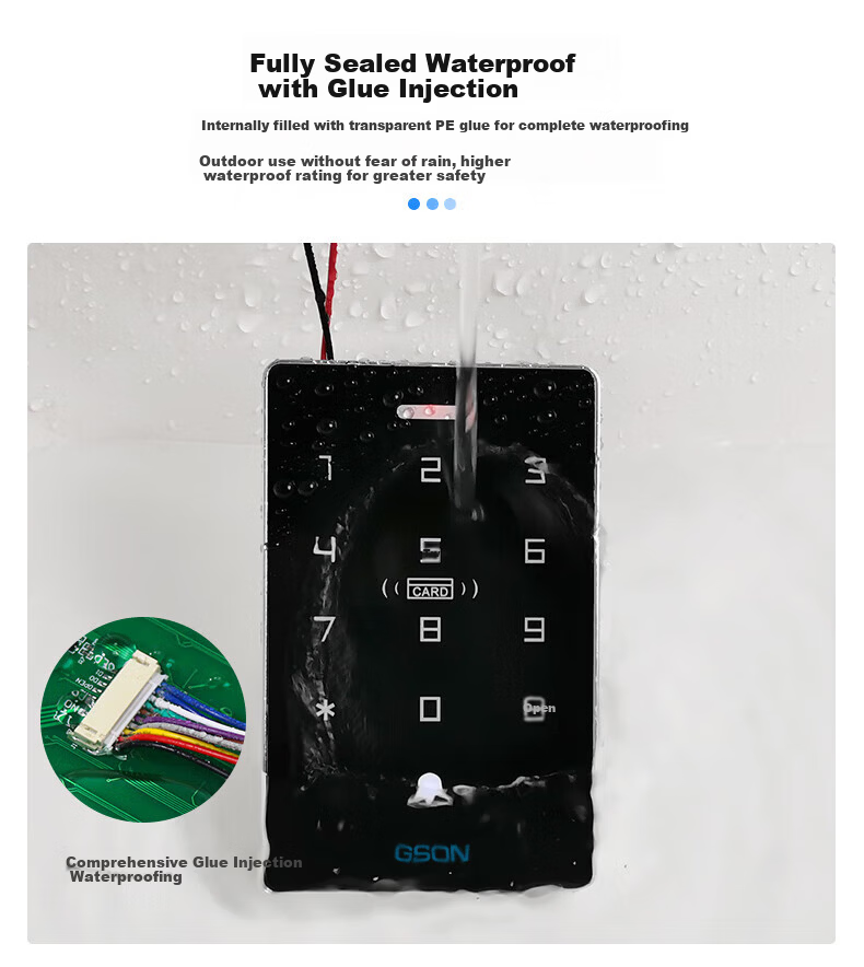 GS GSON All-in-One Access Control Machine Electromagnetic Lock Card Password Access Control Attendance Machine NFC Electromagnetic Lock Magnetic Door Access Device 3