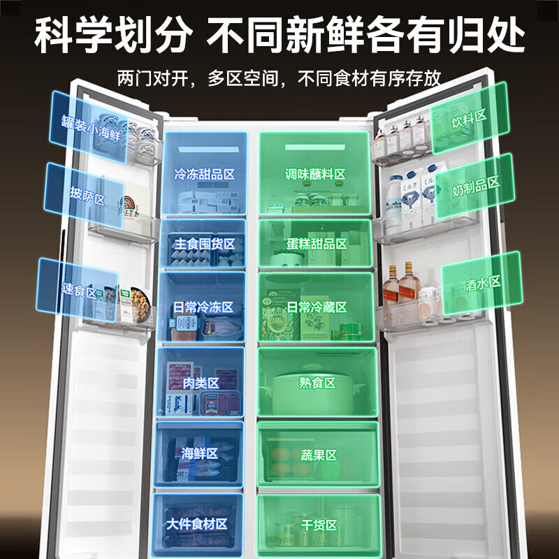 松下24年新品大白鲸超薄平嵌505L制冰风冷无霜冰箱 NR-JB51GXA-W NR-JB51GXA-W[505L]月光白