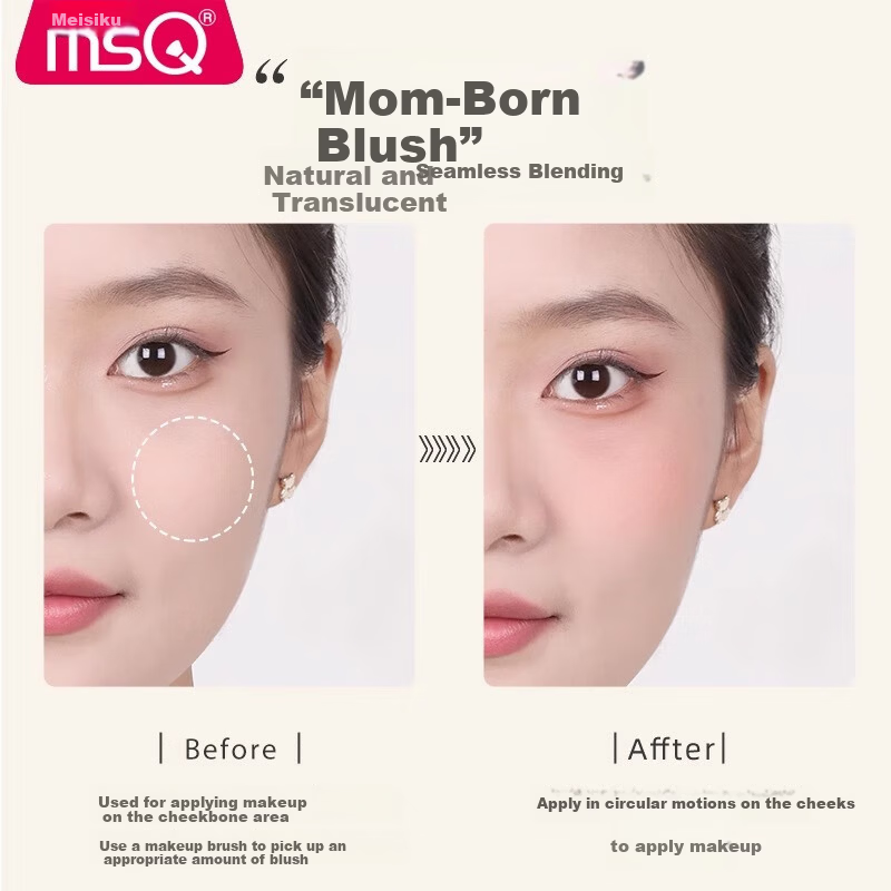 MSQ Large Pointillism Blush Brush Single Ultra-Soft Portable Highlight Makeup Brush