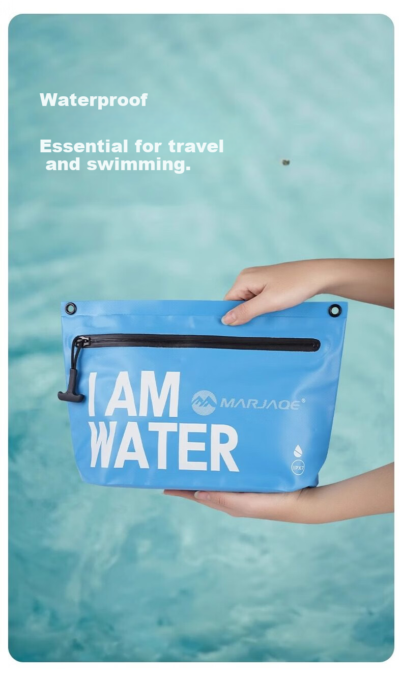 Liomirror Waterproof Phone Pouch Large Capacity Swimming Rafting Diving Underwater Sealed Protective Case White 7