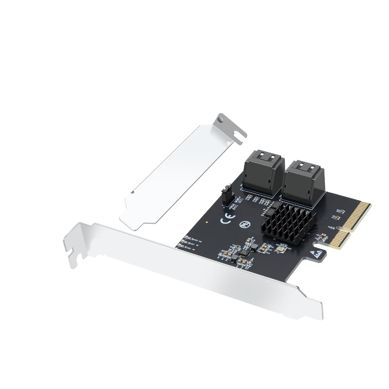 EB-LINK PCI-E X4 to SATA 3.0 Expansion Card, 4-Port RAID Disk Array Card, SSD Adapter Card, Can Be Used As System Disk, Supports RAID0/1/10