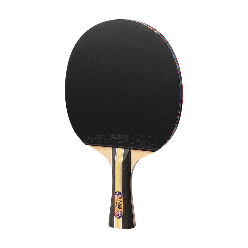 DHS Three-Star Shakehand Table Tennis Paddle F3000 with 6 Balls and Paddle Cover (Jingcang Fast Delivery)