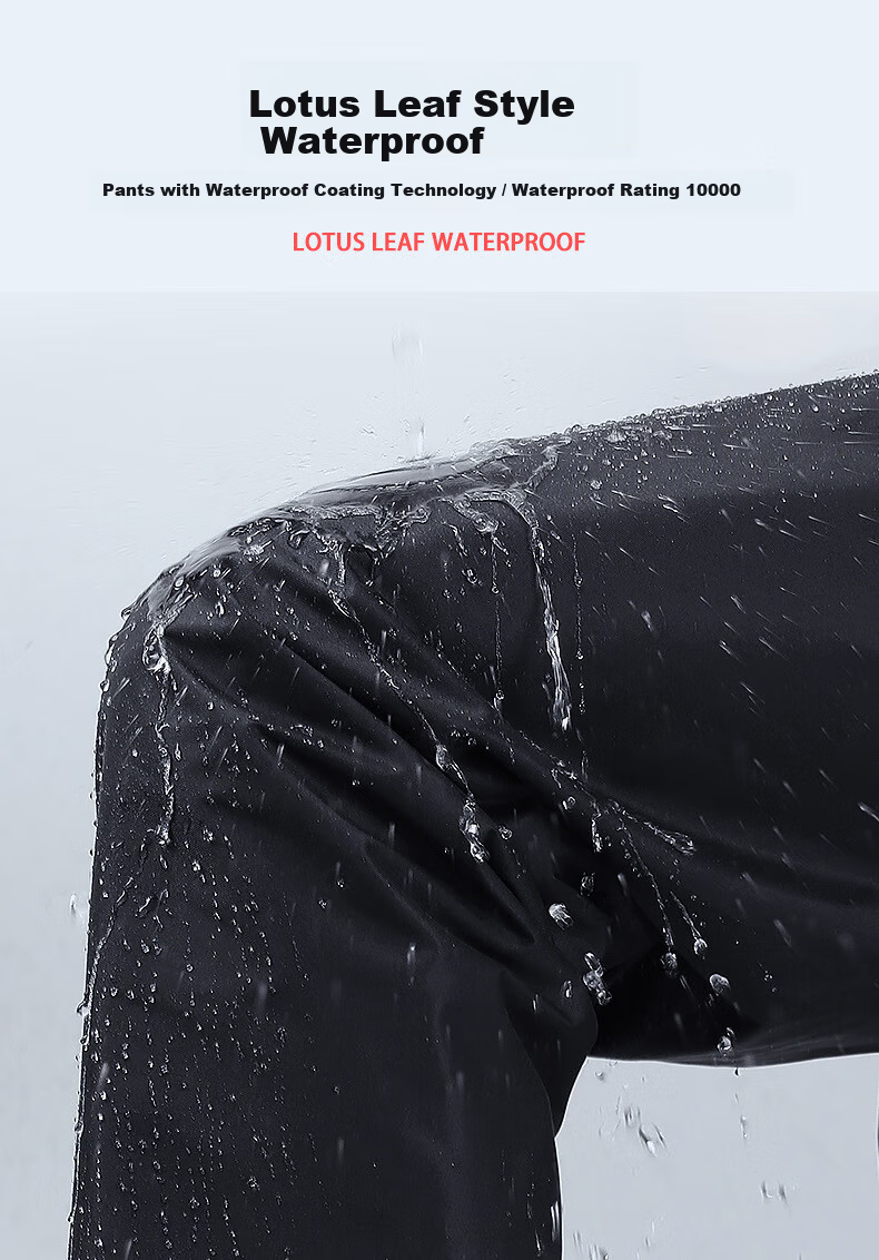 Andatong Rain Pants Thickened Waterproof and Wear-Resistant Men's Lower Body Rain Trousers for Heavy Rain, Delivery, and Cycling [Classic Edition] Single Rain Pants One Size 18