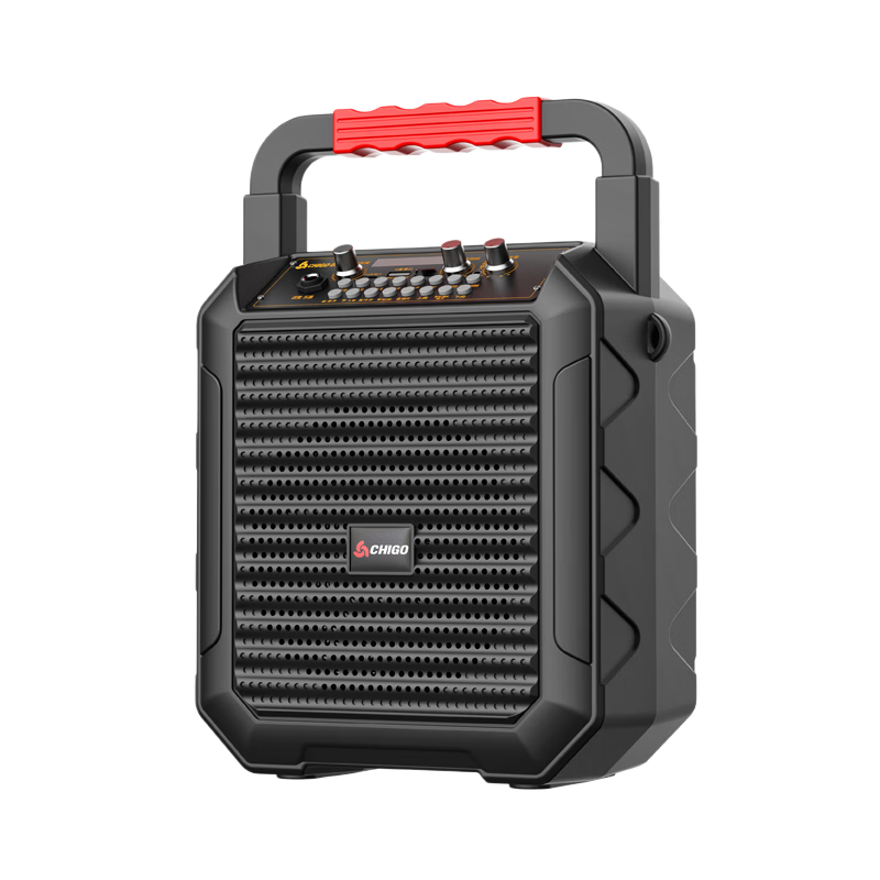 CHIGO Portable Wireless Bluetooth Speaker Outdoor Karaoke Wireless Microphone Portable Home Indoor High Volume Bluetooth Sound System with Card Slot and U Disk Long Battery Life