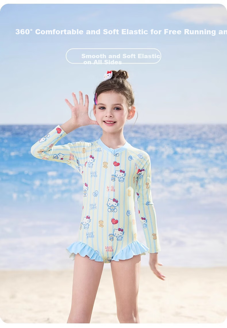 F.DYRAA & Hellokitty Kids Girls Sun Protection Swimwear Set A Class Three-Piece KC522C0012E Pink Size 130 3