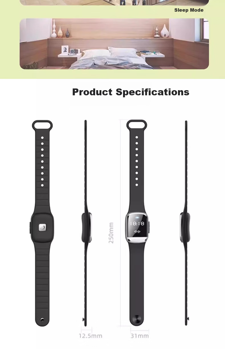 Leyoubaiyi Anti-Static Wristband Wireless Unisex Static Eliminator Human Body Static Remover Winter Anti-Static Black 5