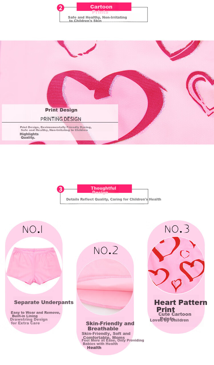 Youyou Children's Swimsuit Girls One-Piece Skirt Style Large Kids Swimwear Student Girl Swimwear 37202 Pink 3XL 6