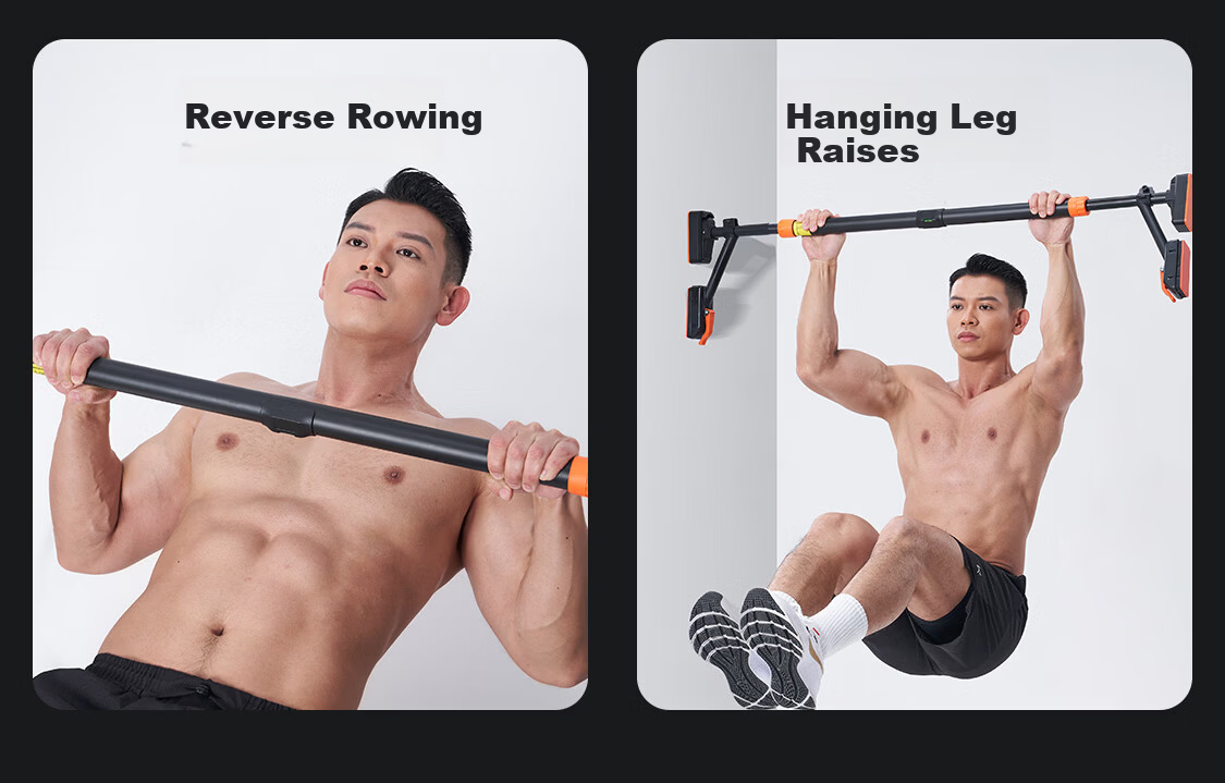 Keep Adjustable Doorway Pull-Up Bar Home Indoor No-Drill Chin-Up Bar Pro Medium Model 4