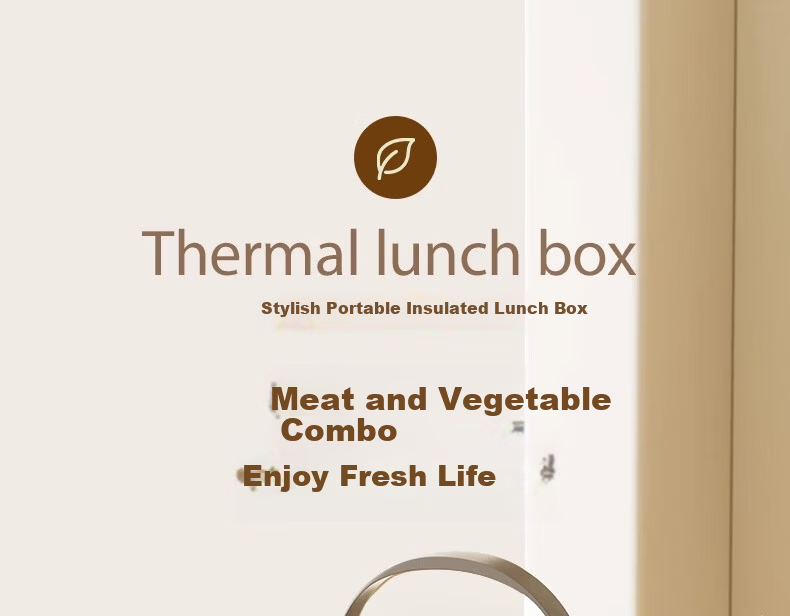 Ymer Stainless Steel Insulated Lunch Box with Extra Large Food Container Portable Lunch Bucket for Office Workers and Students [Chubby Matte White] 3