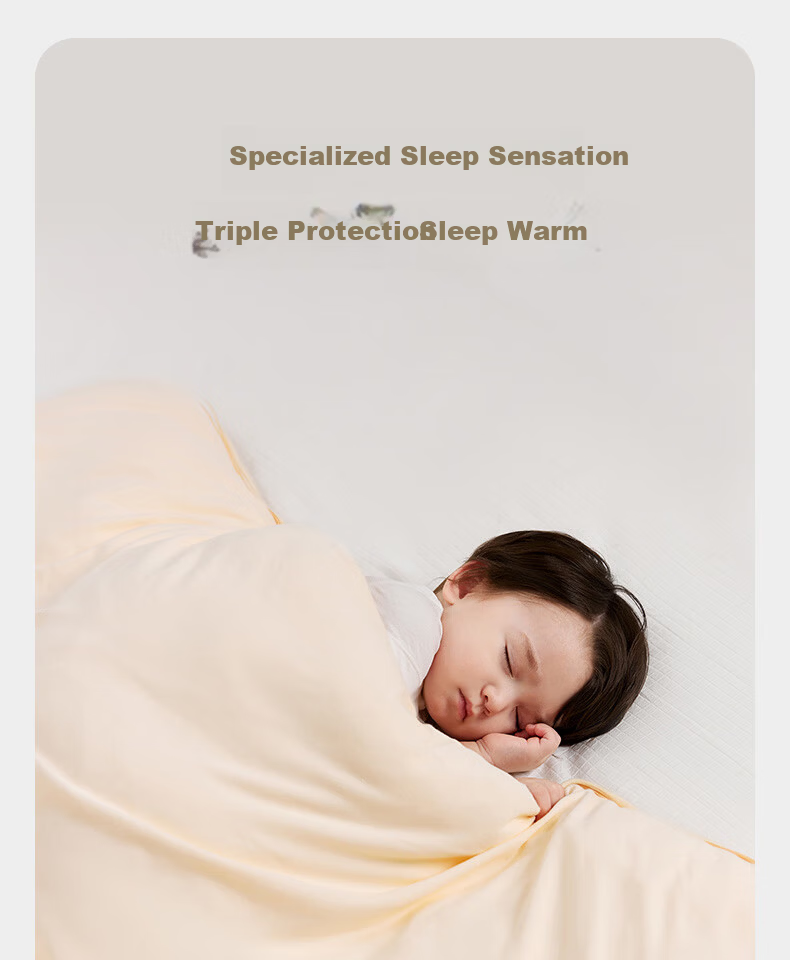 Babycare Baby Quilt Camellia Knitted Blanket Kindergarten Four Seasons Filled with Mulberry Silk 150*210CM 4