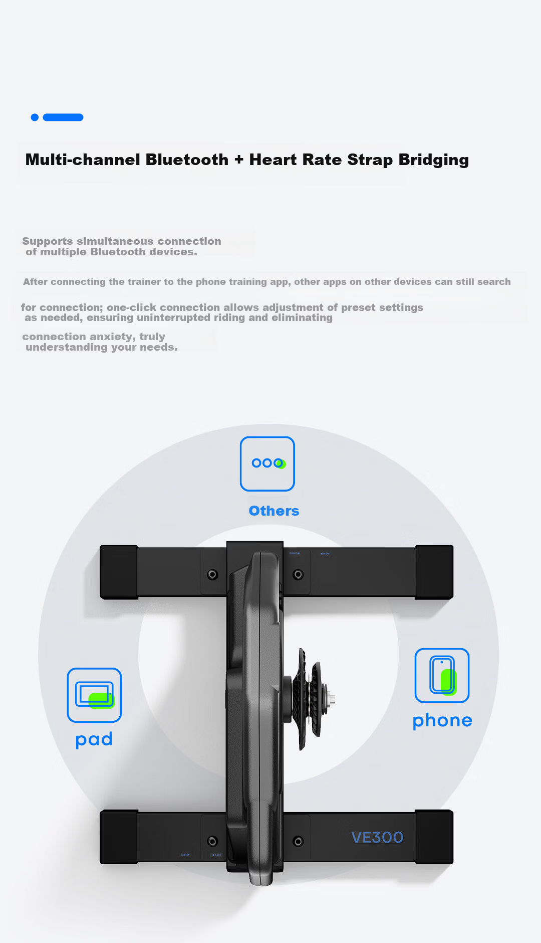 GEOID VE300 Self-Powered Smart Cycling Trainer Virtual Gear Indoor Mountain Road Bike Direct Drive Trainer 14