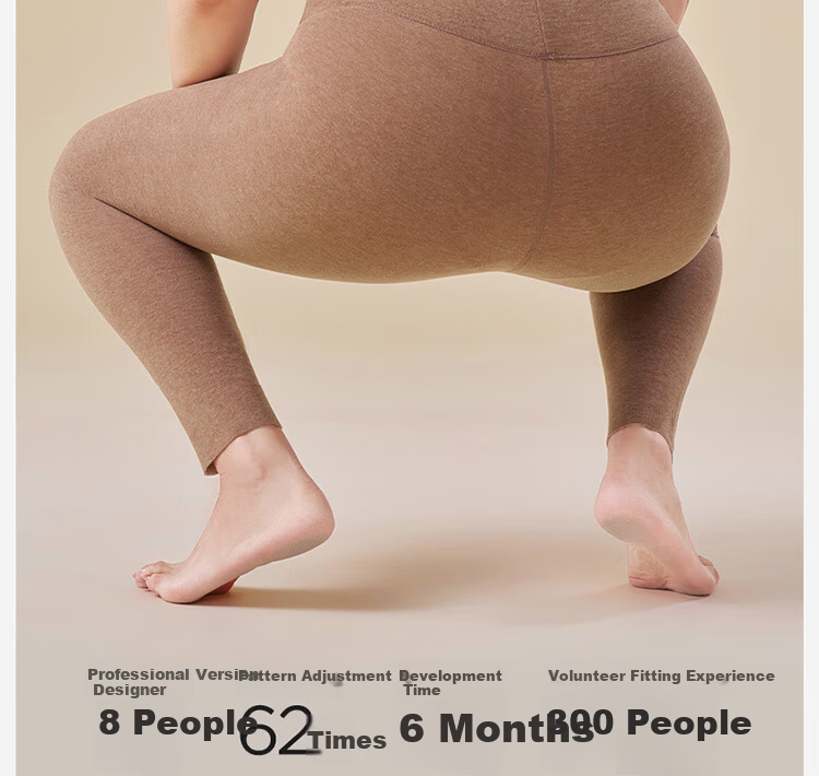 GRACEWELL Plus Size Women's Thermal Leggings Autumn Pants Wool Silk Loose Winter Bottoms for Up to 200 Jin 12