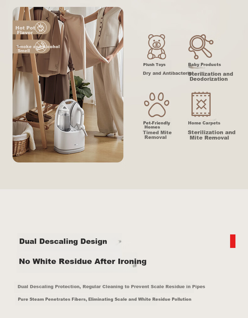 TOSHIBA Yutu X1 Garment Steamer Luxury Clothing Care Large Dry Steam Ironing Machine Home High-End Smart Temperature Control Handheld Pressurized Steam Quick Wrinkle Remover Iron 19