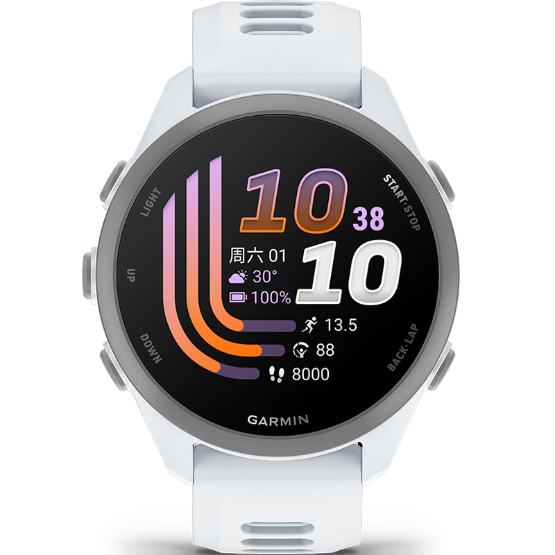 GARMIN Forerunner 170 Heart Rate and Blood Oxygen Professional Running Outdoor Sports Smartwatch Gravel White Birthday Gift