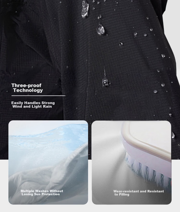 Tianshi Goose Armor Spring Summer New Ultra-thin Breathable UV Protection Skin Jacket Unisex G427 Black S 8