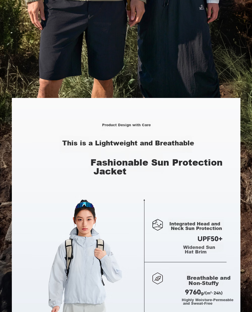 Pelliot Breeze PRO Outdoor Sun Protection Jacket Lightweight Breathable Cooling Summer Coat for Couples 126212048 2