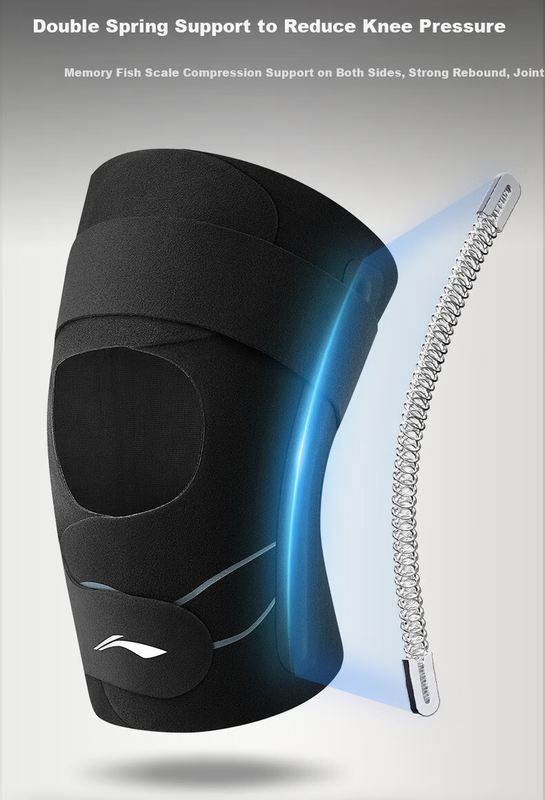 Li-Ning Knee Pads Summer Lightweight Protective Meniscus Injury Prevention Unisex Arthritis Support for Mountaineering Basketball Badminton Running 9