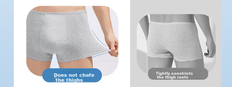 Guxu Disposable Men's Boxer Briefs Pure Cotton Sterile Travel Underwear 12-Pack 30