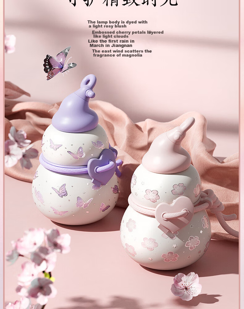 Sidomi Insulated Water Bottle for Women Gourd Shape Double Drinking 316 Stainless Steel High-Value Practical 520 Valentine's Day Birthday Gift 3
