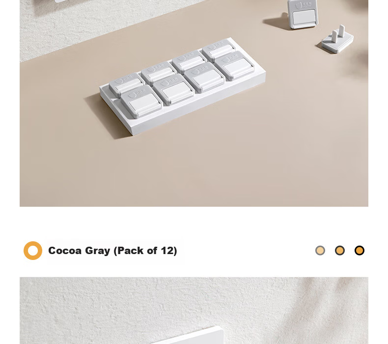 Betis Socket Protective Covers Child Safety Electric Shock Prevention Plugs Baby Outlet Caps Power Set Infant Protection Cream White 24 Pieces 26