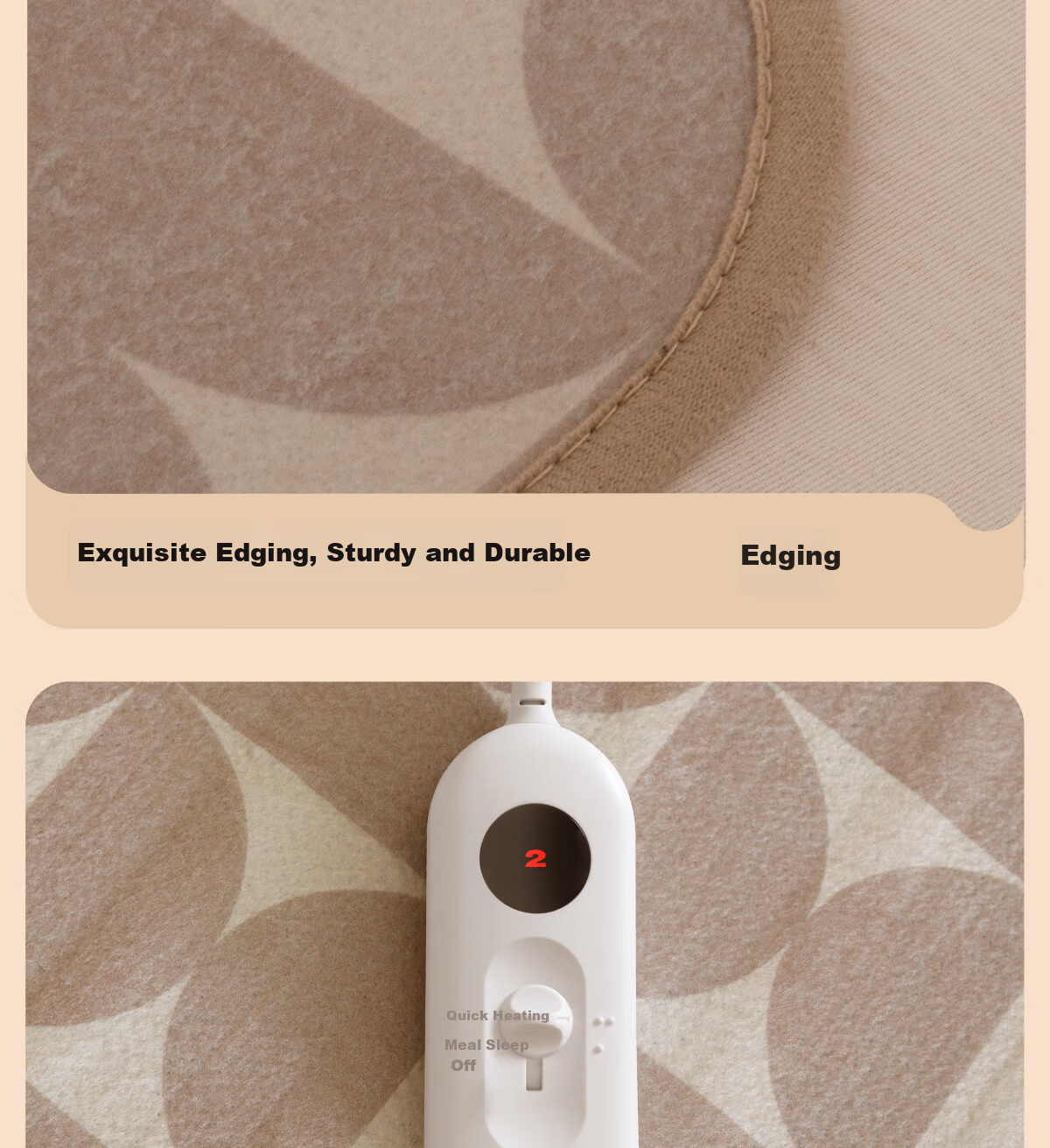 Qindao High-Temperature Power-Off Safety Single-Person Mite Removal Small Dormitory Electric Heating Blanket 1.8*0.8m 7