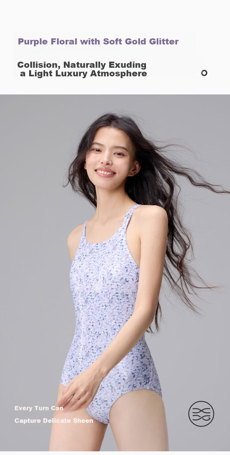 Keep Women's One-Piece Triangle Slim Fit Fashionable Hot Spring Swimming Suit 681 Moonlight White L 8