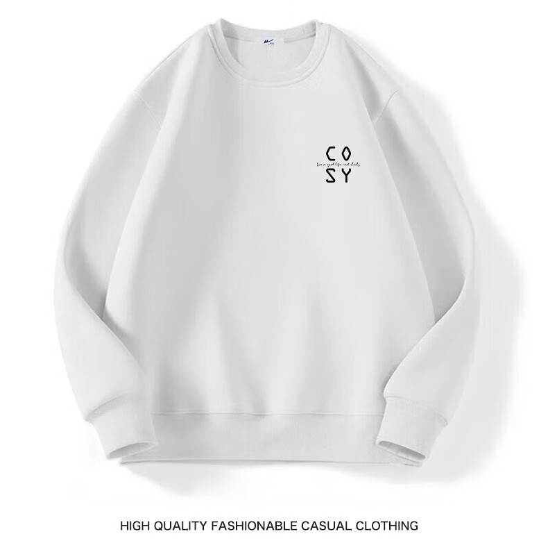 Huili Men's Sweatshirt, Round Neck, Printed Long-Sleeve T-Shirt, Pullover Undershirt, Casual Jacket for Spring And Autumn, Men's Clothing 18