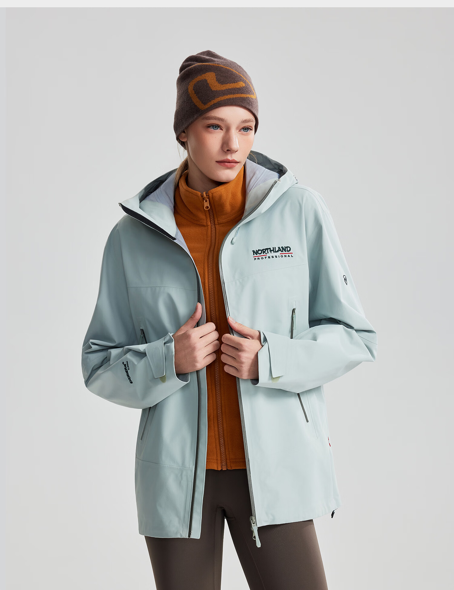 NORTHLAND 【Gale】3L Hard Shell Waterproof Windproof Hiking Mountaineering Jacket Unisex Outdoor Shell Jacket 17