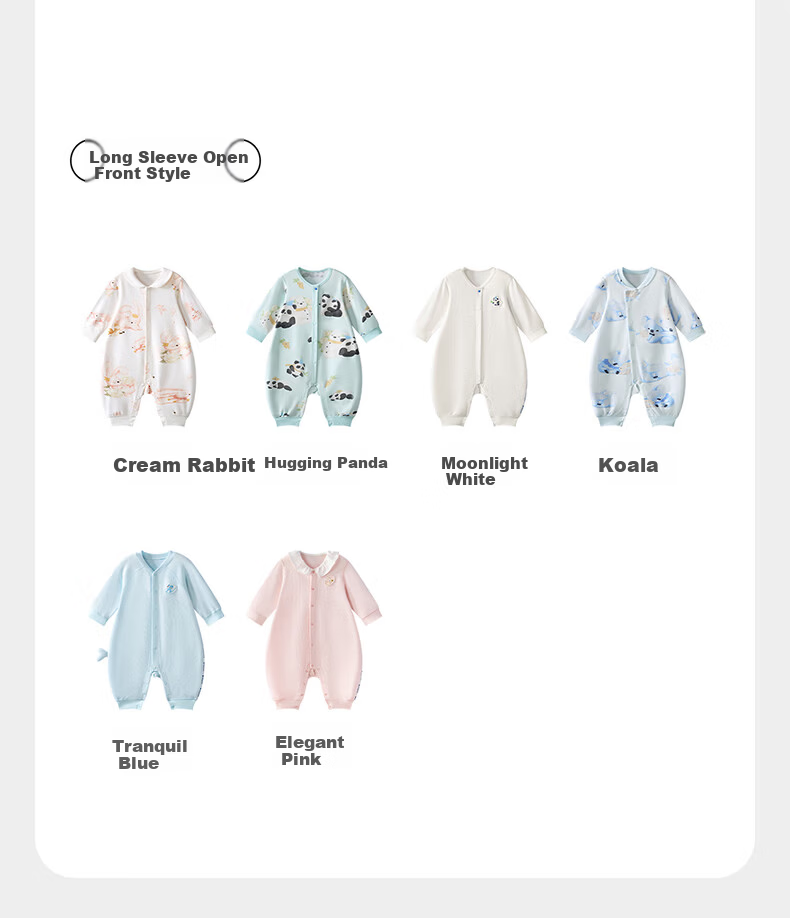 Babycare Camellia Onesie, Spring New Arrival Bodysuit, Newborn Romper, Baby Clothes, Whale Sound Sea, 73cm 12