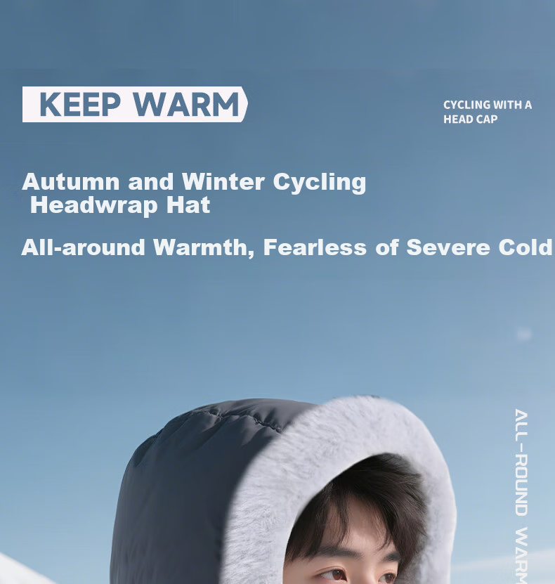 361° Cycling Face Mask Neck Warmer Fleece Hat Winter Outdoor Skiing Motorcycle Electric Bike Men 1