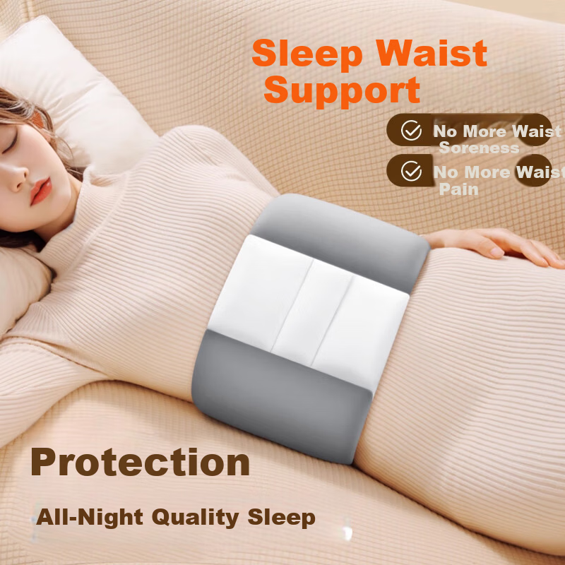UELISCH Sleep Support Waist Belt Lumbar Disc Herniation Relief Waist Muscle Strain Brace Sleep Lumbar Pillow Waist Cushion Lumbar Support