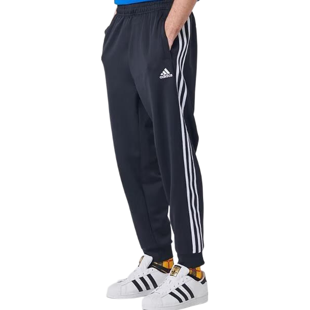 Adidas Men's Sports Pants, Autumn Windproof Casual Sweatpants, Fitness Running Trousers, Black And White Tapered Pants, M