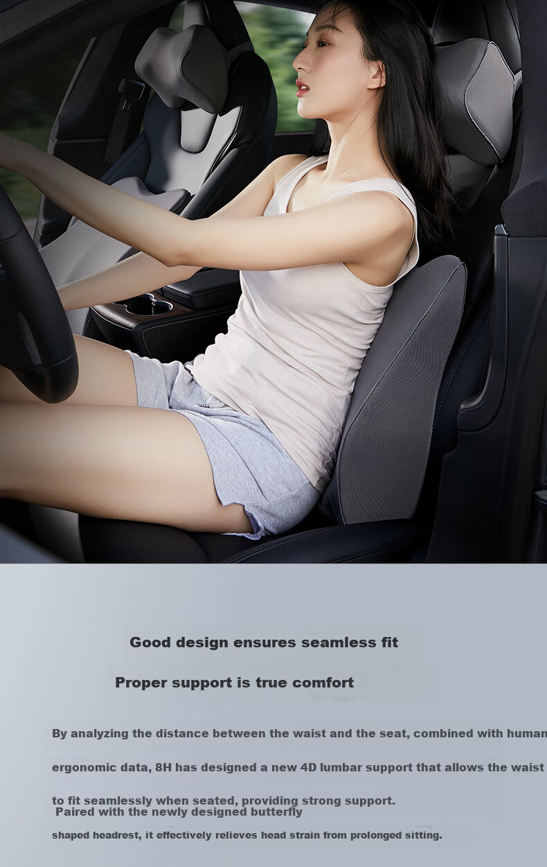 8H Car Headrest Pillow Neck Support Cushion Car Seat Backrest Compatible with Tesla and More JD Self-operated Yu7 Universal 3