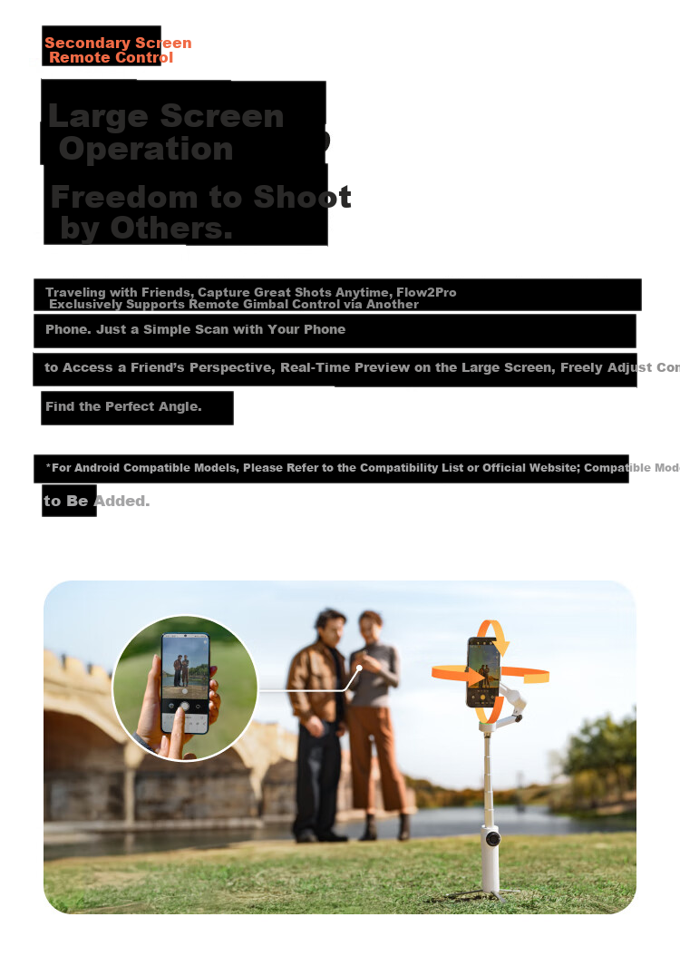 Insta360 Flow 2 Pro Smartphone Gimbal Handheld Stabilizer AI Tracking 3-Axis Selfie Stick Anti-Shake Vlog Tripod (Dynamic White AI Tracking Module Gift Box) 19