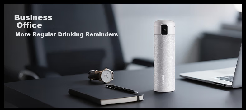 Hongmeng Smart Choice Haers Insulated Mug Compatible with Huawei Smart Intelligent Flip Lid Titanium Coated 450ml Gift for Men and Women 4
