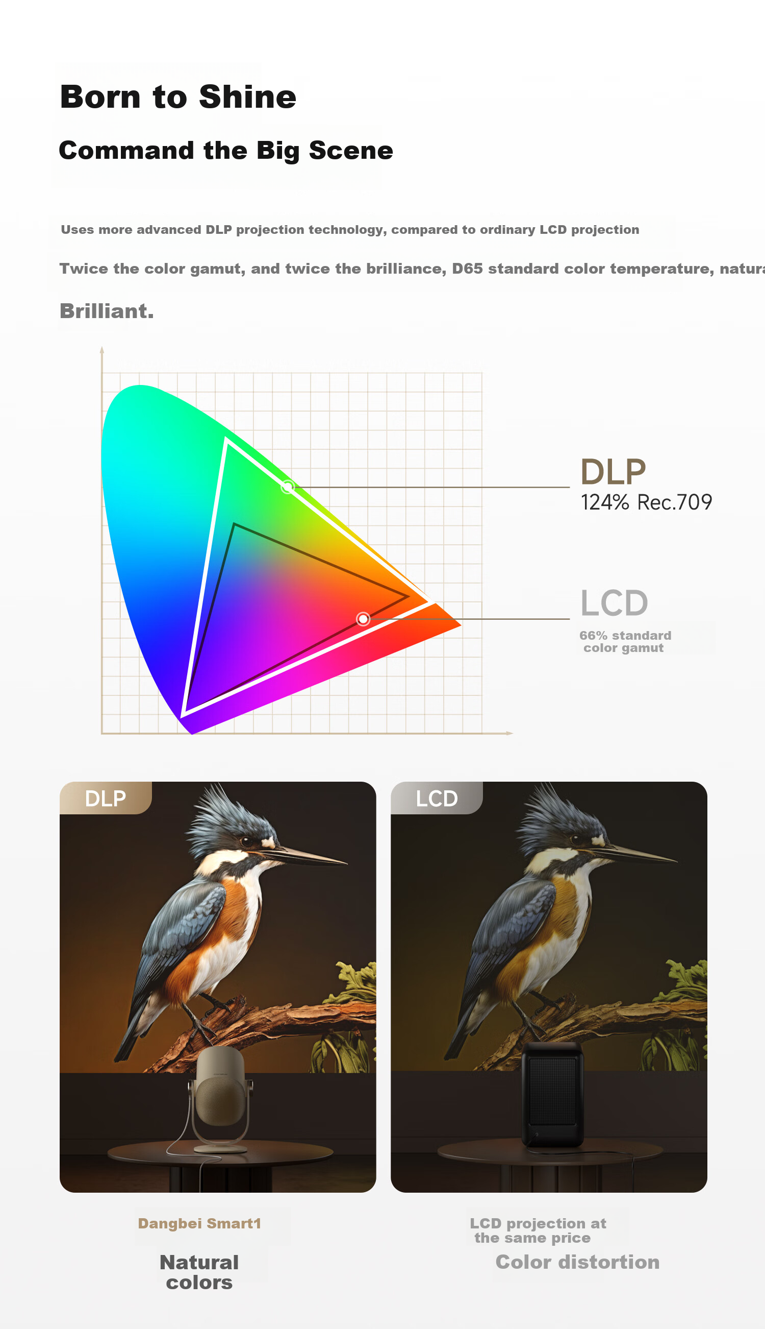 Dangbei Smart2 Projector Home Use HD Portable PTZ Projector Affordable Smart Home Theater National Subsidy (Mijia Connected Atmosphere Speaker) 11
