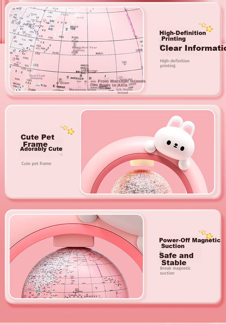 Coolfire Magnetic Levitation Globe Birthday Gift for 10-Year-Old Girls Children's Toy for Ages 8-12 Children's Day Gift 6