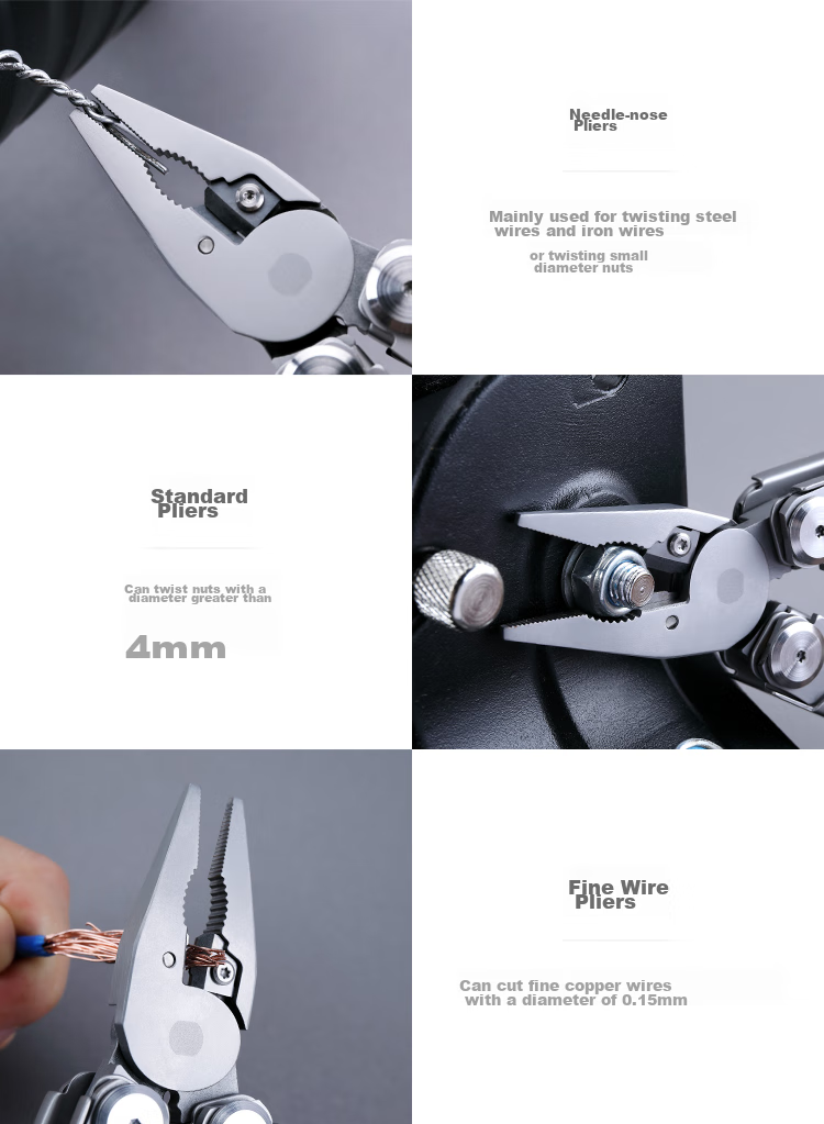 JD Original Outdoor Multi-Functional Combination Tool Pliers Set: Pliers, Scissors, Saw, And 12-In Multi-Purpose Knife 3