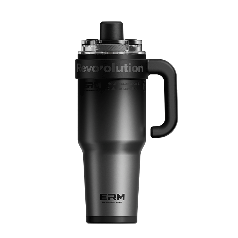 ERM Insulated Tumbler Large Capacity Men's Giant 316 Stainless Steel Car Straw Cup