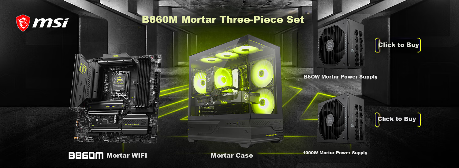 MSI MAG B860M MORTAR WIFI7 Motherboard for Intel B860 LGA 1851 CPUs 265K/245K/270K/250K 1