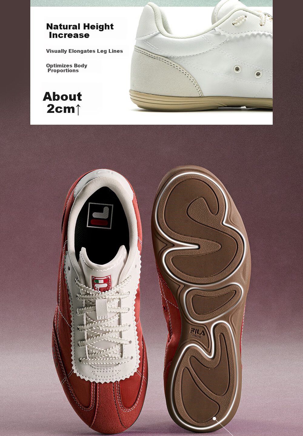 FILA Official Han So-hee Style Water Dance Shoes 1S Women's German Training Shoes 2026 Thin Sole Casual Sports Shoes 9