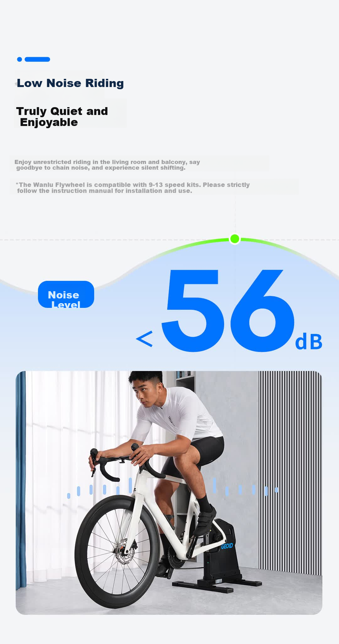 GEOID VE300 Self-Powered Smart Cycling Trainer Virtual Gear Indoor Mountain Road Bike Direct Drive Trainer 5